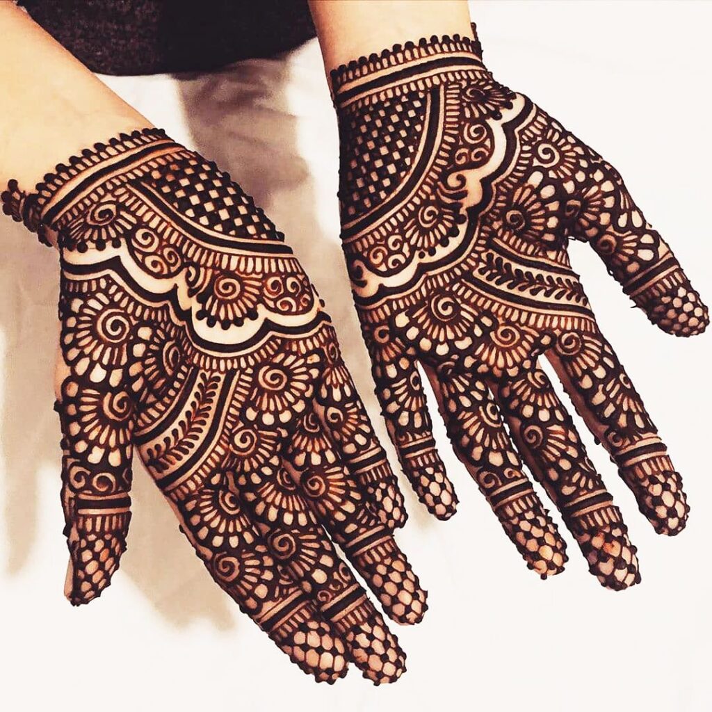 mehndi design in hand