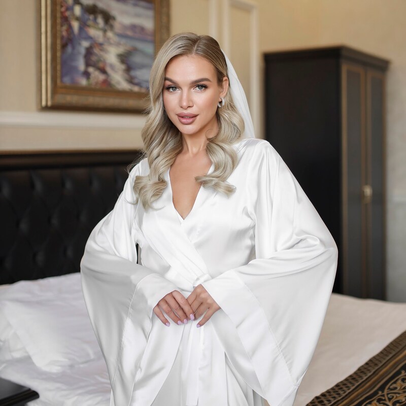 satin bridal shower outfit