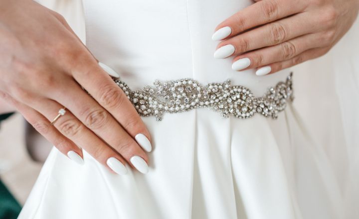 classic white french tip nail designs