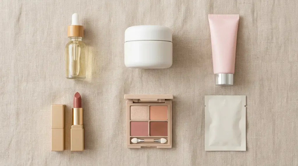Allure Beauty Box monthly products including serum, moisturizer and lipstick